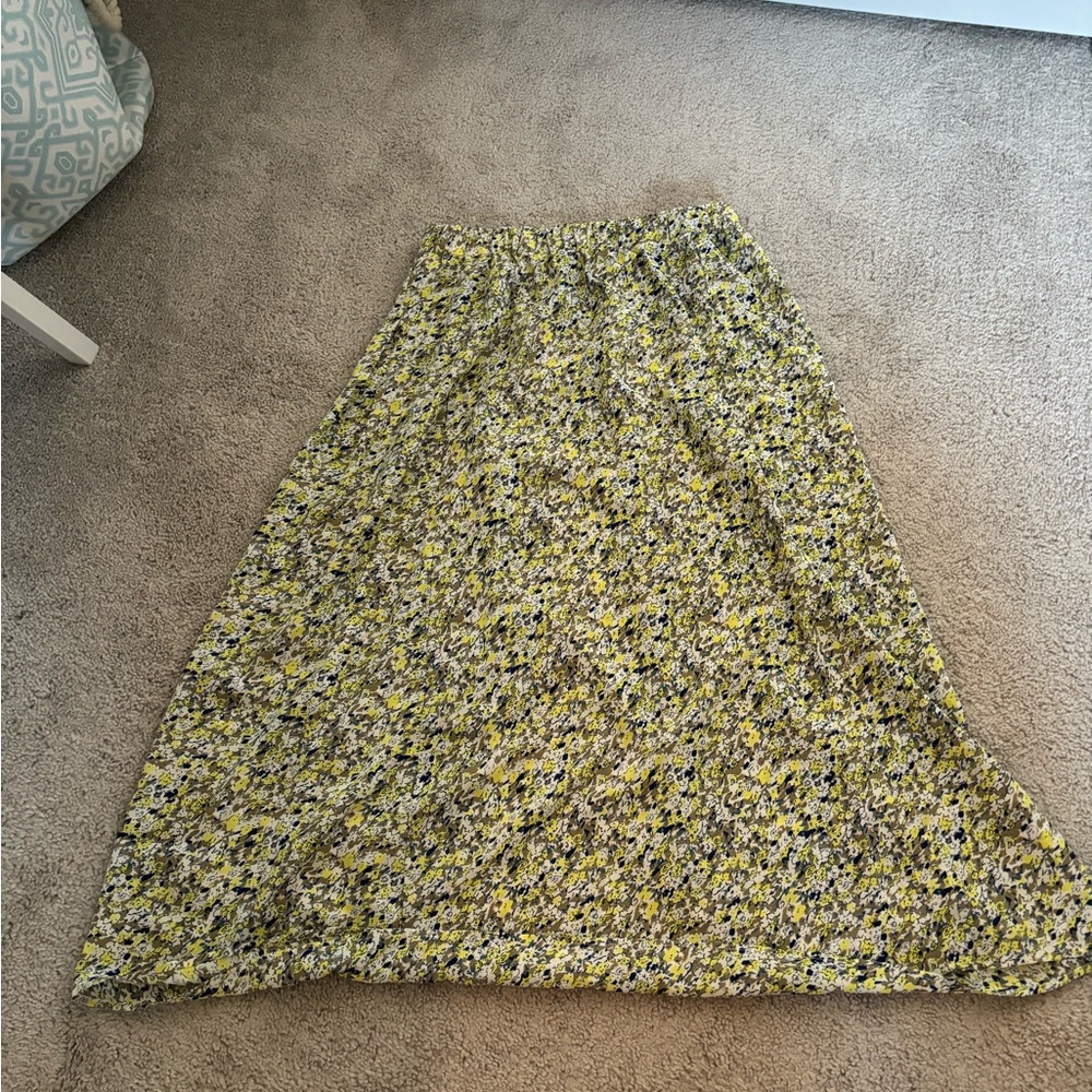 floral maxi skirt